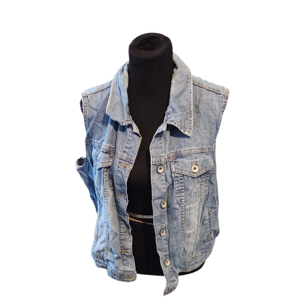 Light Blue Denim Vest